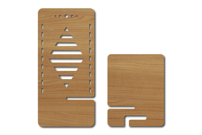 Phone Stand Template With Cut out Pattern Set Laser Cut By 