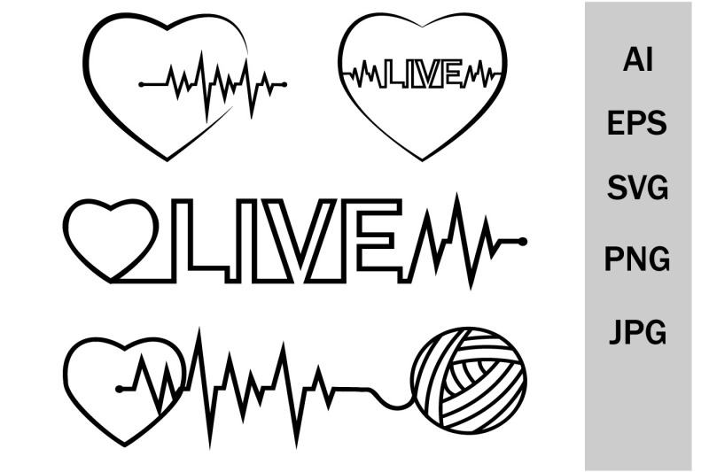 heartbeat-pulse-black-line-svg