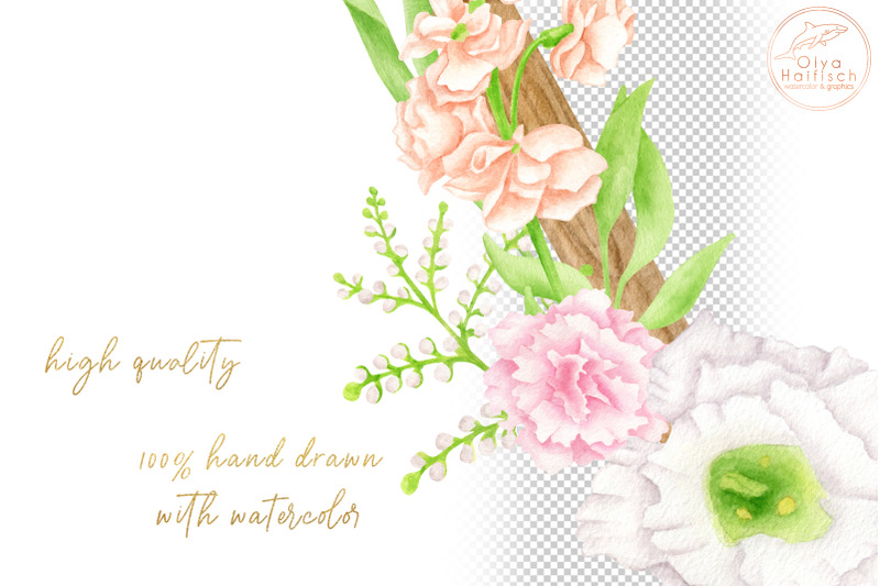 watercolor-floral-wreaths-wood-amp-flowers-wedding-frame-png