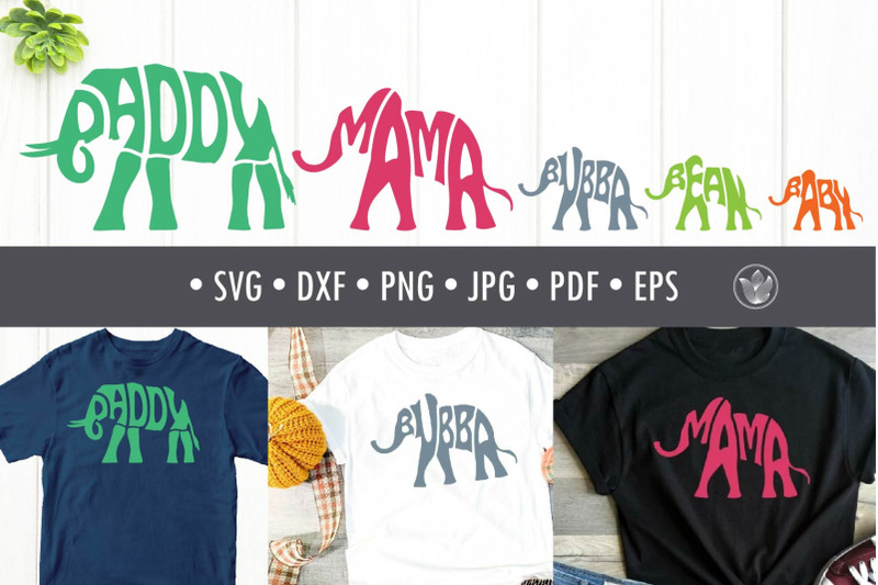 bundle-typography-family-elephants-svg-cut-file-lettering