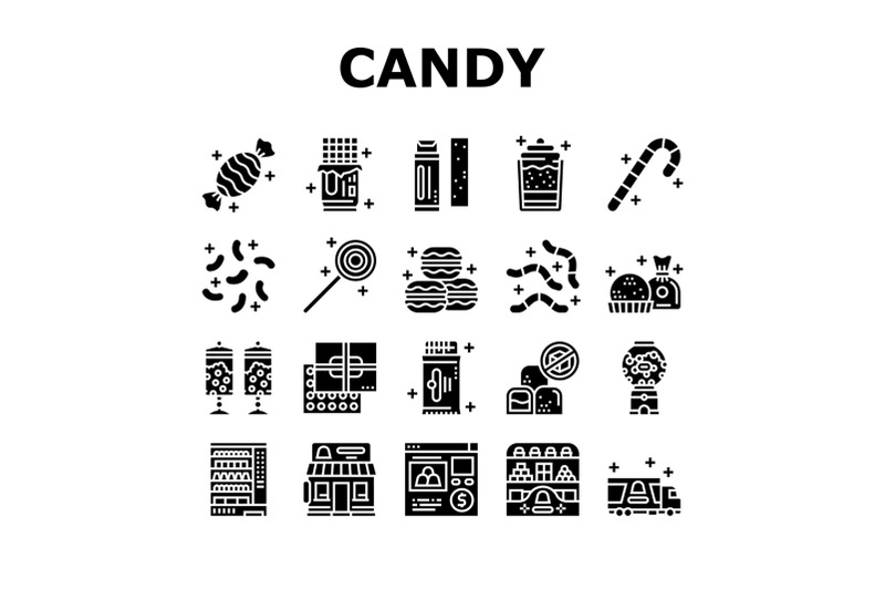 candy-shop-product-collection-icons-set-vector