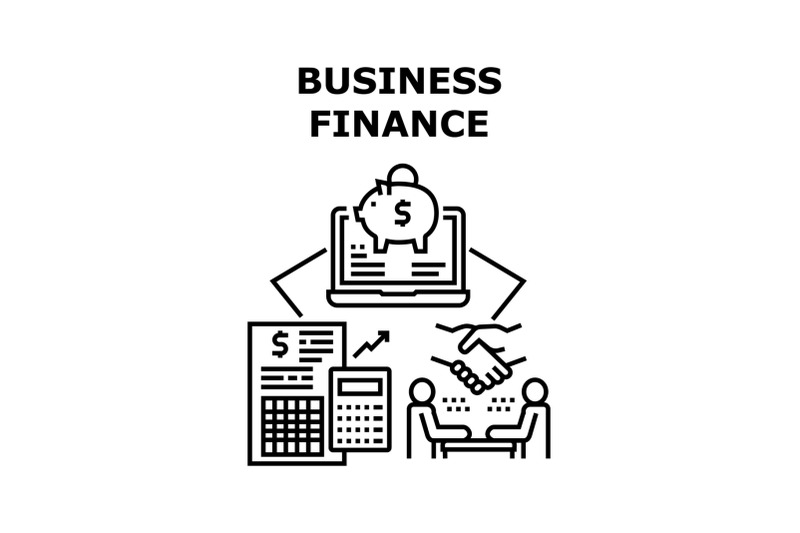 business-finance-vector-concept-black-illustration