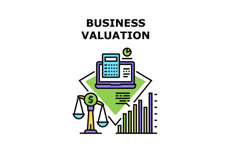 company-business-valuation-vector-concept-color