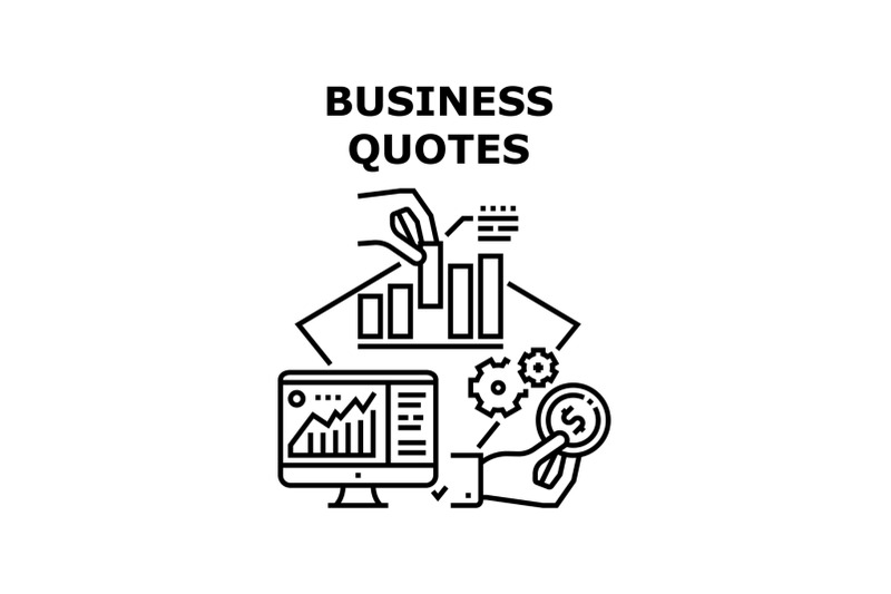 business-quotes-vector-concept-black-illustration