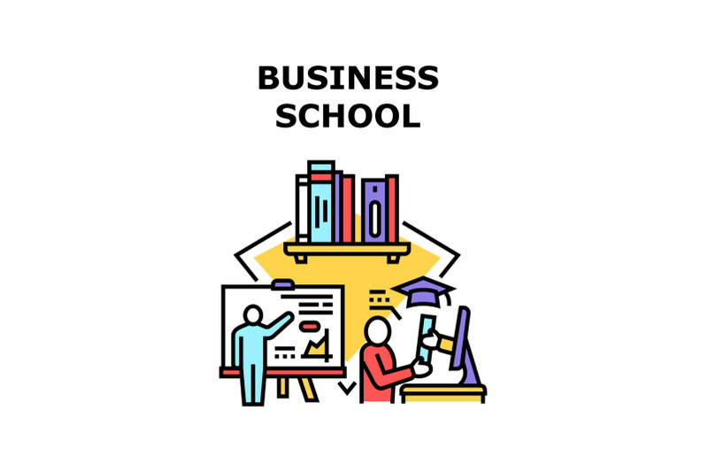 business-school-vector-concept-color-illustration