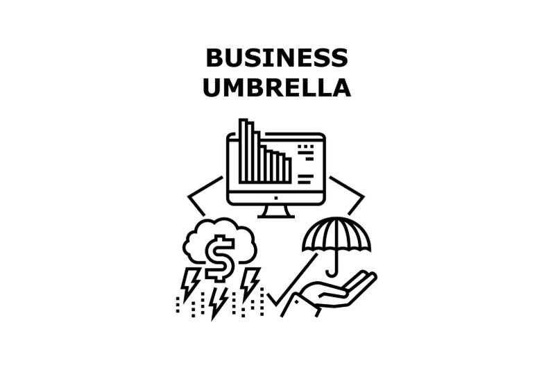 business-umbrella-protect-vector-concept-color