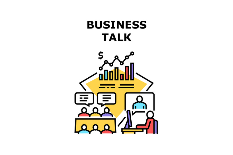 business-talk-vector-concept-color-illustration