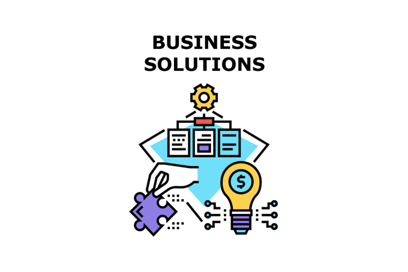 business-solutions-and-idea-vector-concept-color