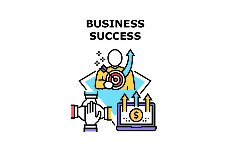 business-success-vector-concept-color-illustration