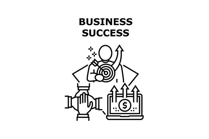 business-success-vector-concept-black-illustration