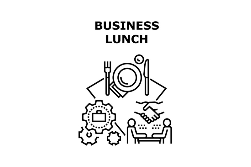 business-lunch-vector-concept-black-illustration