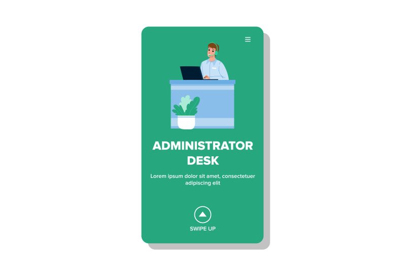 administrator-desk-working-company-worker-vector
