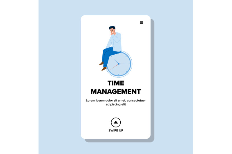 time-management-businessman-occupation-vector