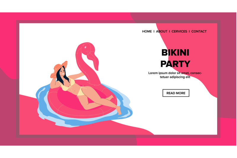 bikini-party-in-swimming-pool-or-sea-beach-vector