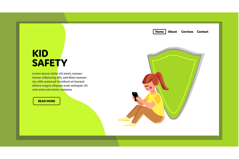 kid-safety-digital-personal-information-vector