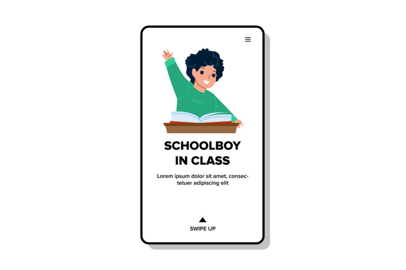 schoolboy-in-class-raise-hand-for-answer-vector