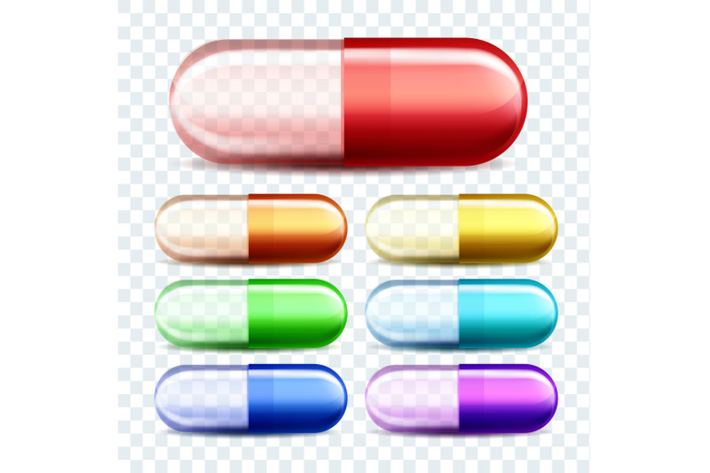 medical-capsules-pills-different-color-set-vector