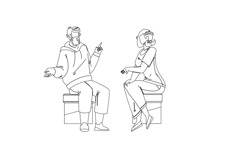 conversation-between-young-man-and-woman-vector