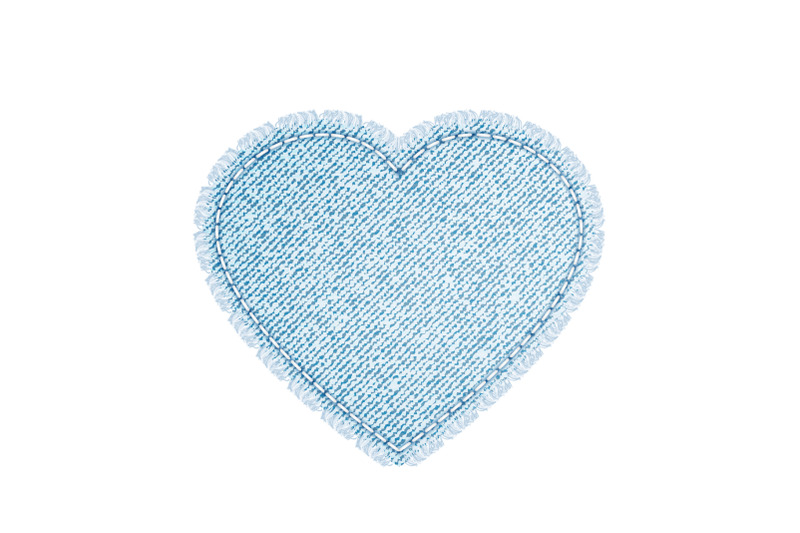 heart-denim-shape-for-decorating-clothing-vector