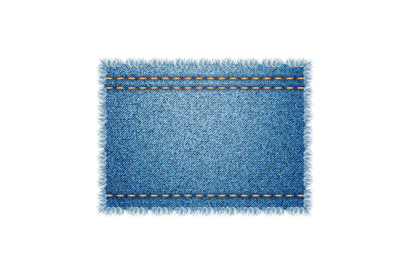 rectangular-denim-shape-for-fix-clothes-vector