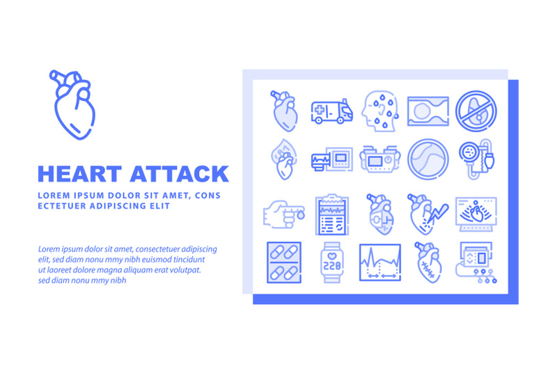 heart-attack-disease-landing-header-vector