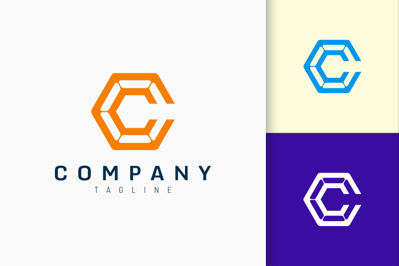 hexagon-modern-logo-represent-technology