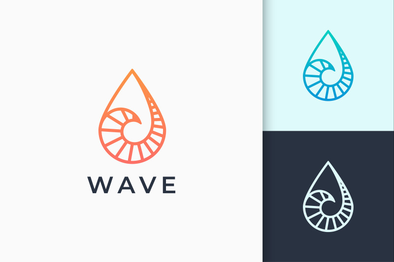 surf-or-swim-logo-beach-in-wave-sea