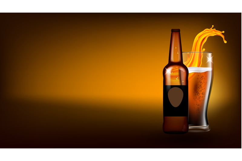 beer-glass-and-blank-bottle-copy-space-vector