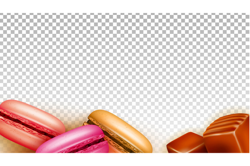 toffee-caramel-candies-and-macaroons-food-vector