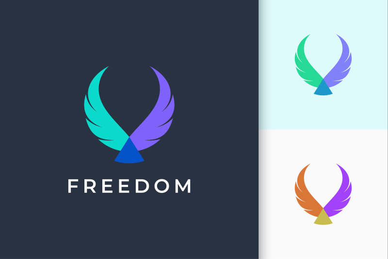 wing-logo-represents-freedom-and-power