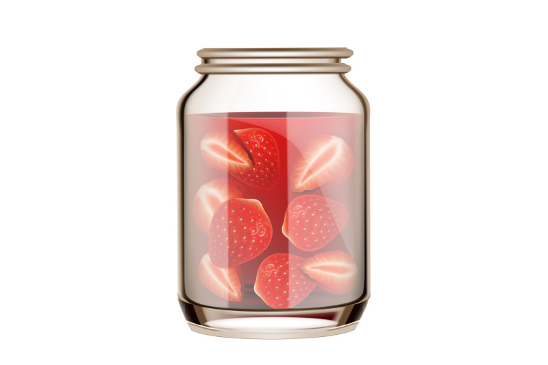 canned-strawberry-in-blank-glass-bottle-vector