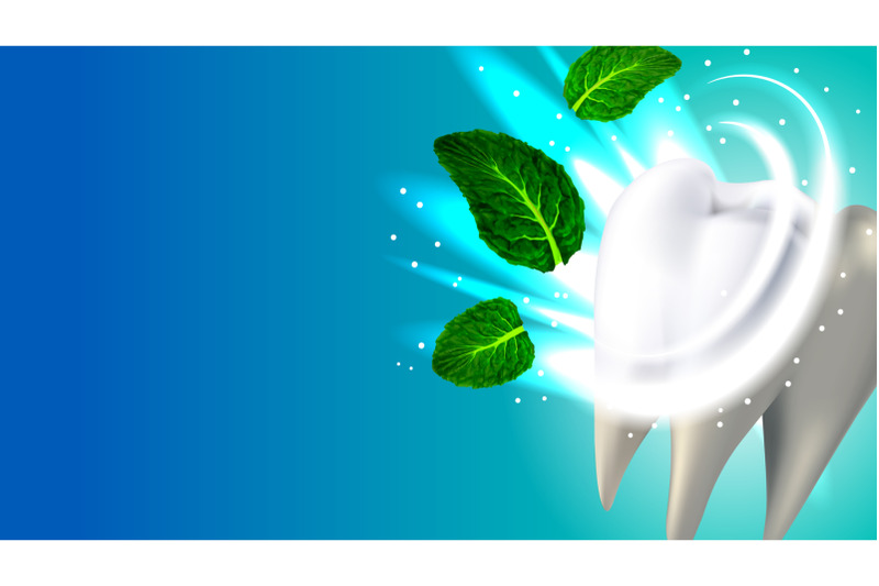 tooth-and-natural-aroma-mint-leaf-copyspace-vector