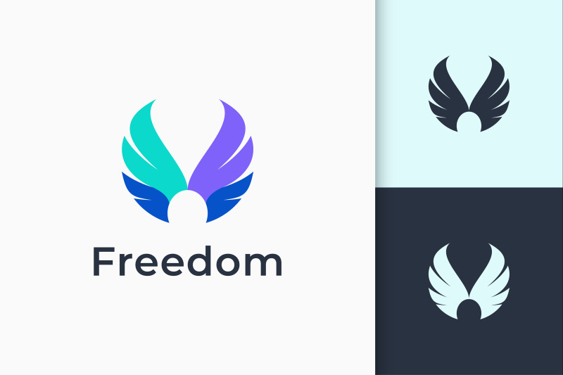 wing-logo-represents-freedom-and-power