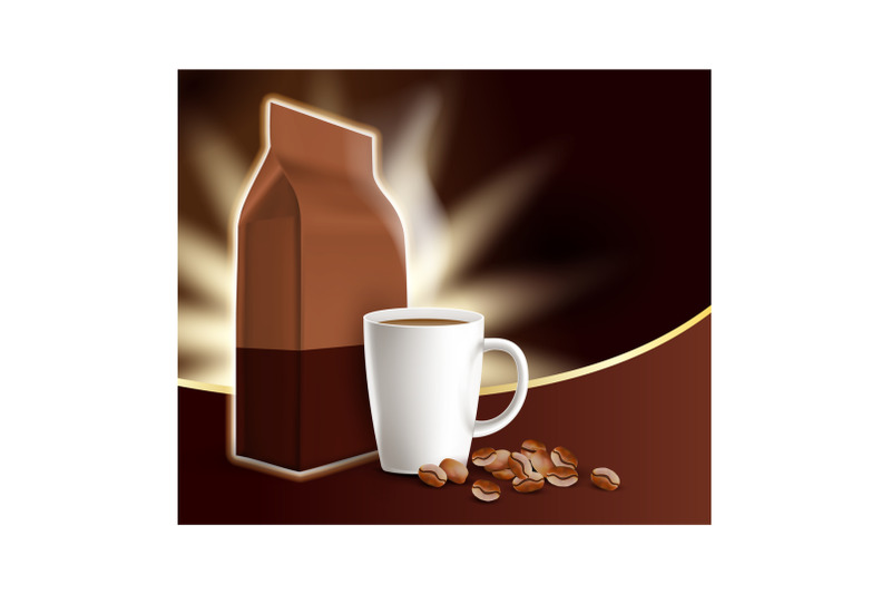 coffee-arabica-drink-promotional-banner-vector