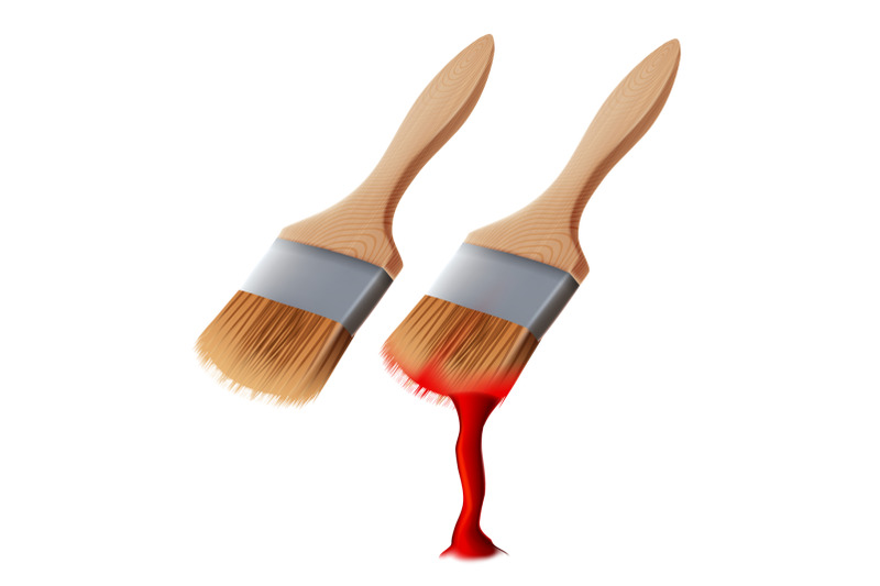 brush-with-paint-for-painting-image-or-wall-vector