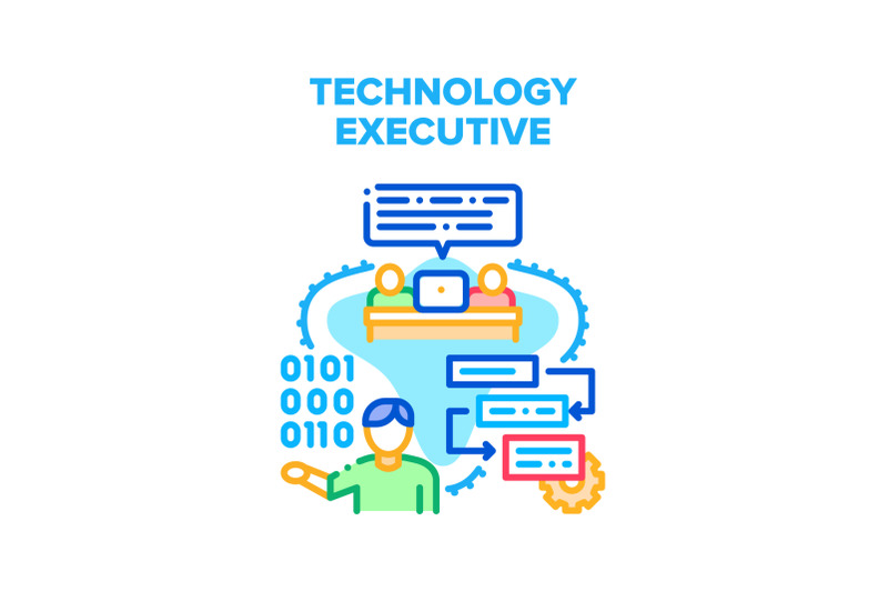 technology-executive-vector-concept-illustration