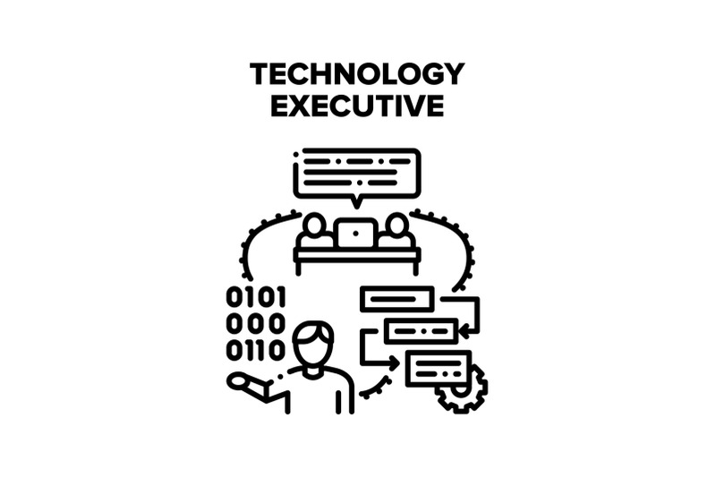 technology-executive-vector-concept-illustration