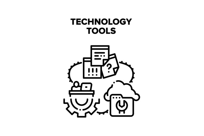 technology-tools-vector-concept-color-illustration