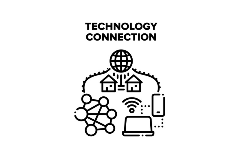 technology-connection-vector-concept-illustration