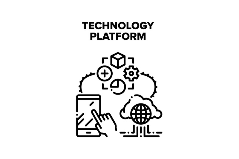 technology-platform-vector-concept-illustration