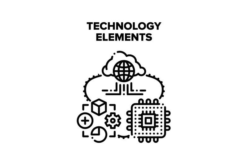 technology-elements-vector-concept-color-illustration