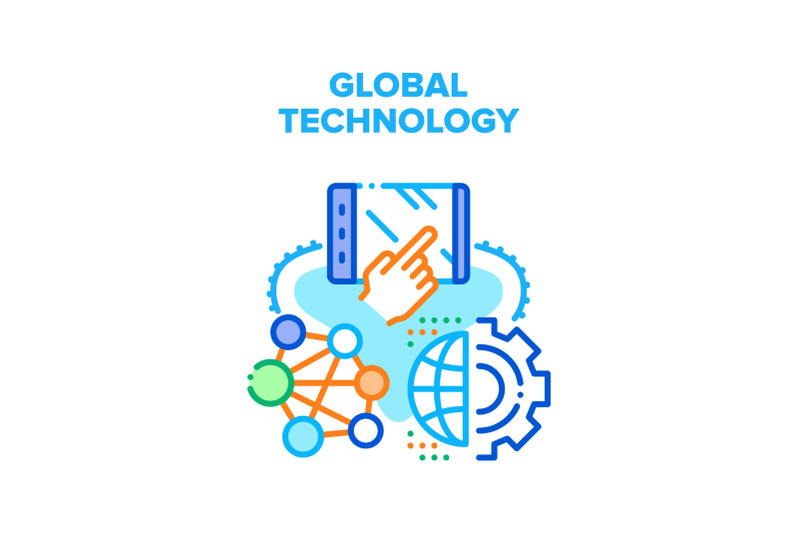 global-technology-vector-concept-illustration