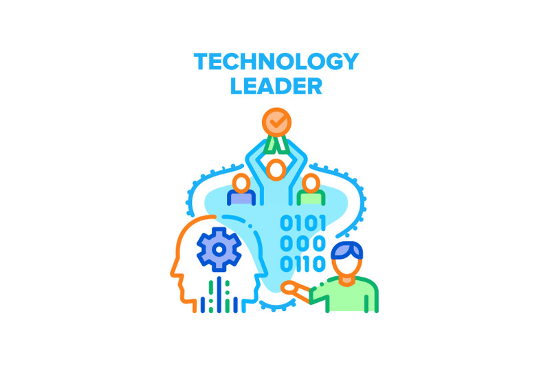 technology-leader-vector-concept-illustration