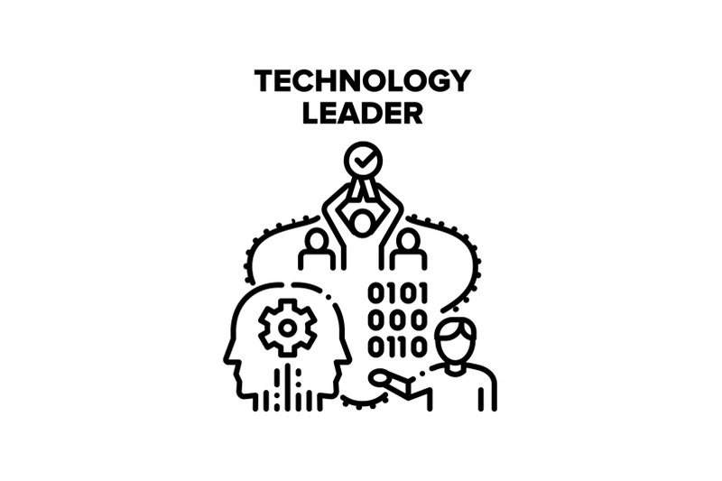 technology-leader-vector-concept-illustration
