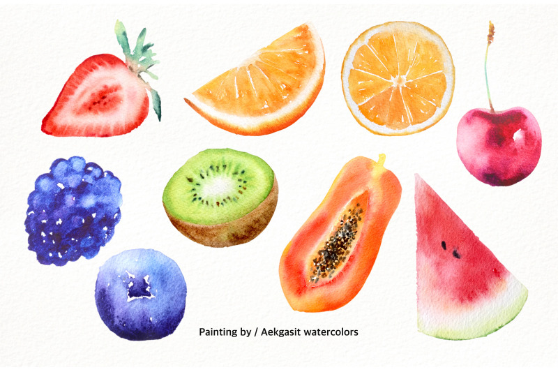 watercolor-clipart-summer-fruit