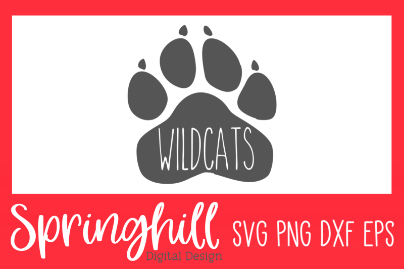 wildcats-team-mascot-paw-print-svg-png-dxf-amp-eps-design-cut-files