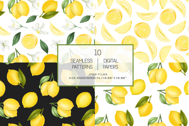 lemon-patterns-set