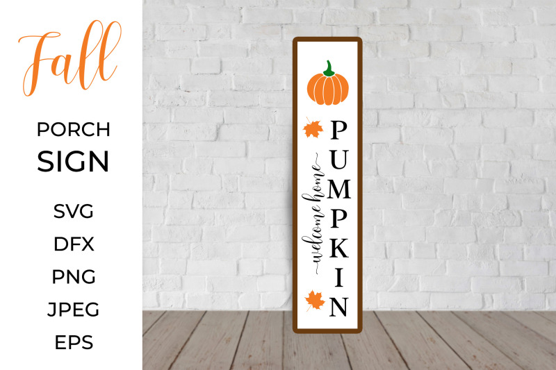 fall-porch-sign-autumn-vertical-front-sign-welcome-sign