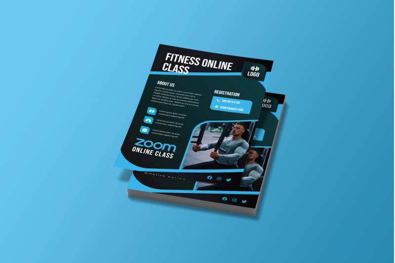 online-fitness-class-flyer-template