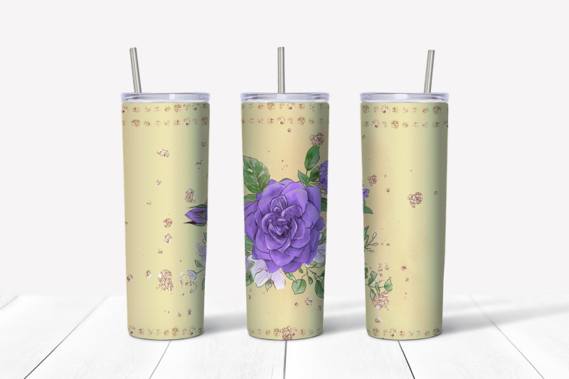 roses-sublimation-design-skinny-tumbler-wrap-design